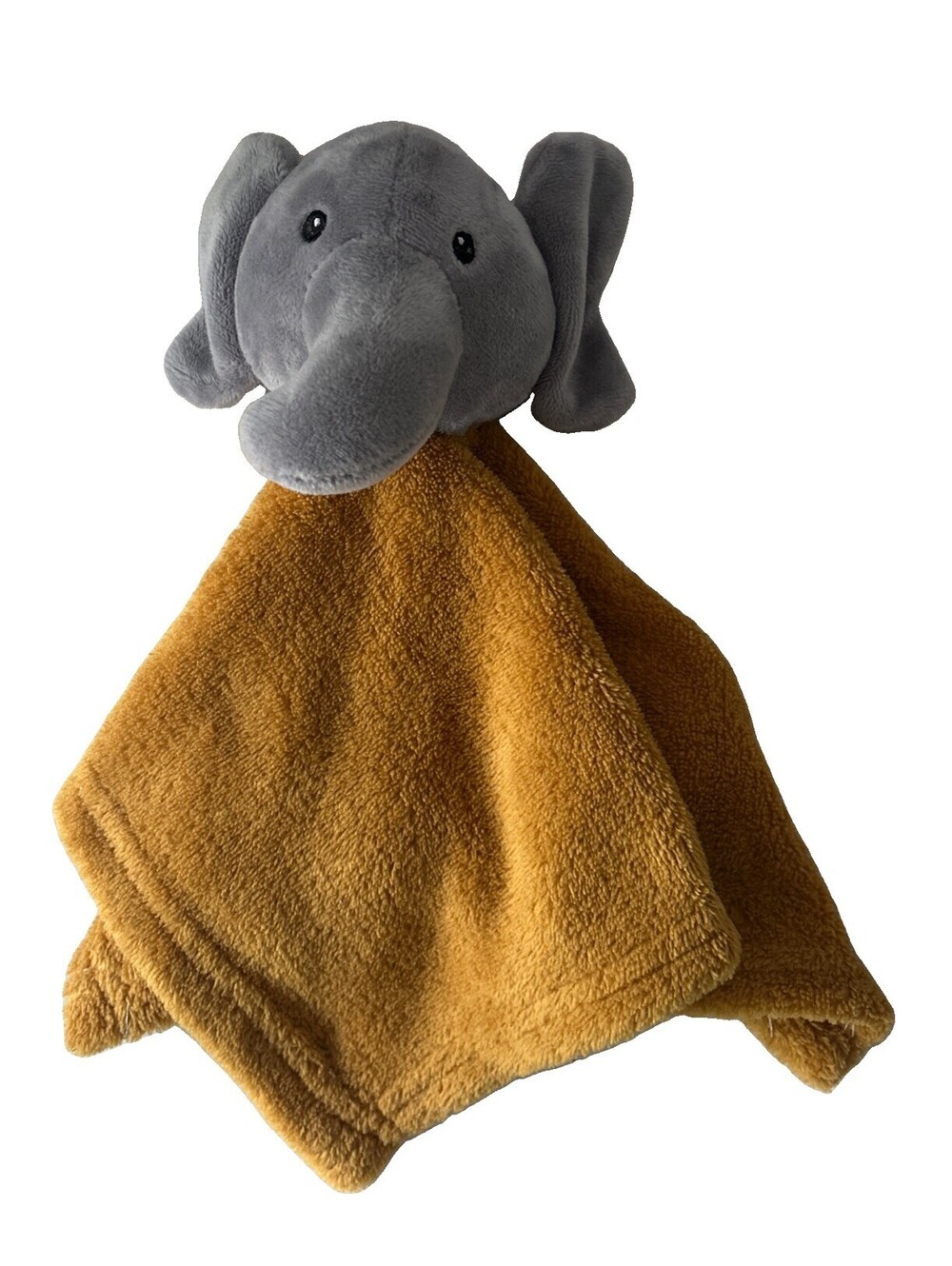 Lila & Jack Elephant Lovey Yellow and Gray Stuffed Animal Security Blanket Plush